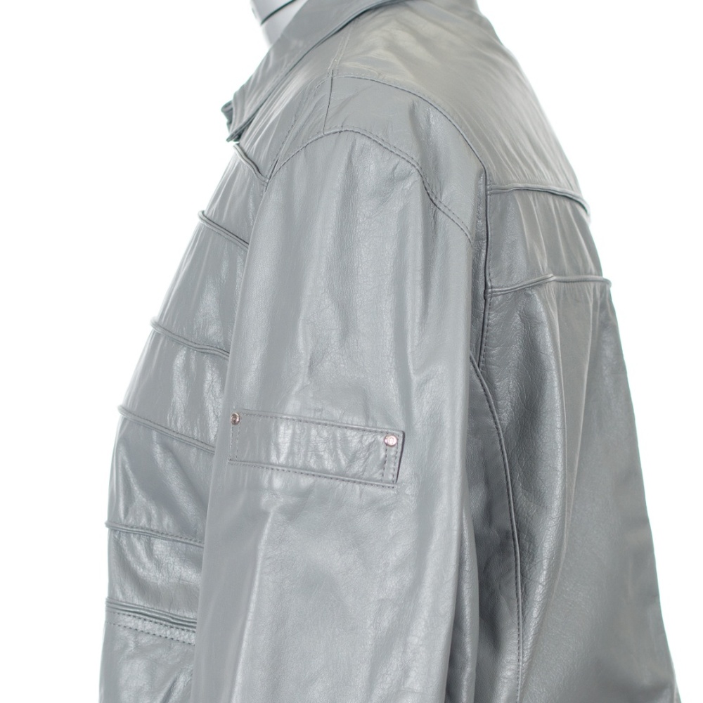 Etienne Aigner Leather Bomber Jacket Vintage - Picture 6 of 7